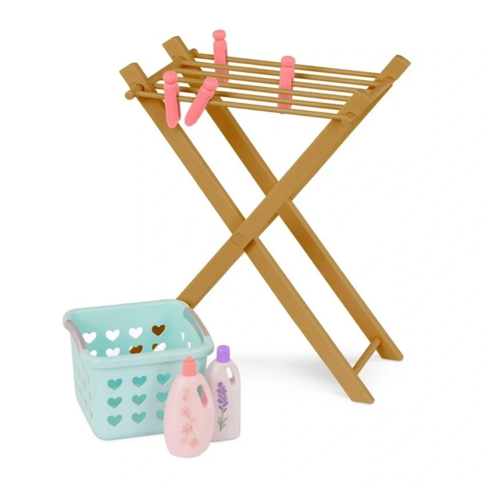 Our Generation Laundry Day Washing Machine Dollhouse Accessory Set for 18